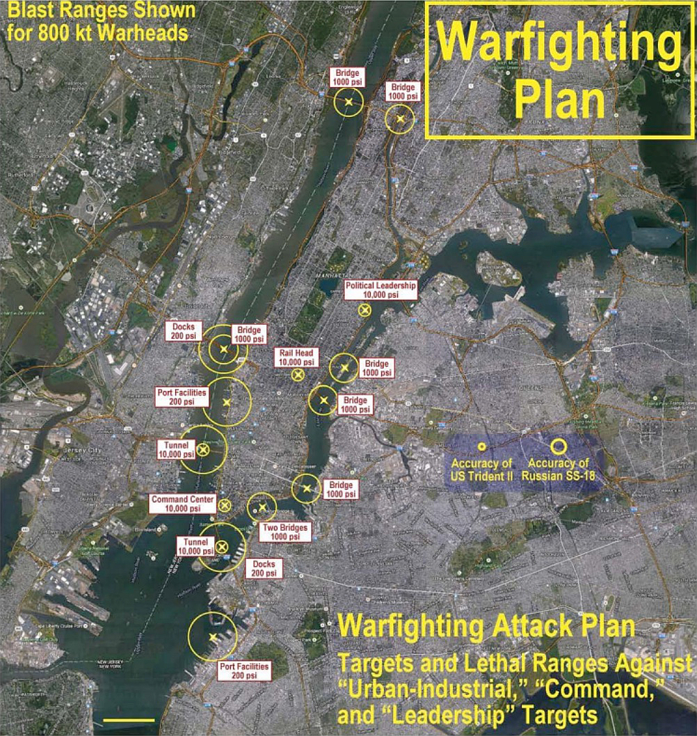 Warfighting Attack Plan - Targets and Lethal Ranges Against &ldquo;Urban-Industrial,&rdquo; &ldquo;Command,&rdquo; and &ldquo;Leadership&rdquo; Targets
