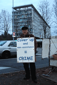 Valéry Zaïtsev, liquidator of Chernobyl in front 
of WHO from 3rd to 4th December 2009